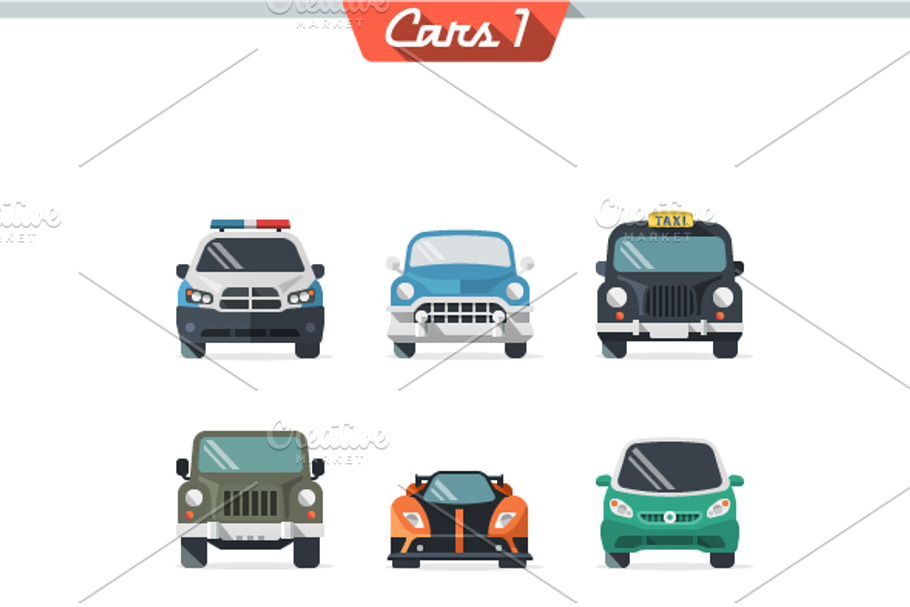 Car Icon Set 1 in Graphics - product preview 8