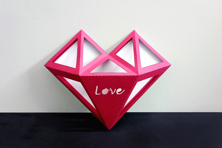 DIY Valentines Heart - 3d papercraft