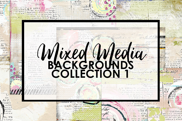 Mixed Media Backgrounds 1 in Textures - product preview 7