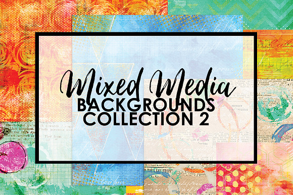 Mixed Media Backgrounds 2 in Textures - product preview 6