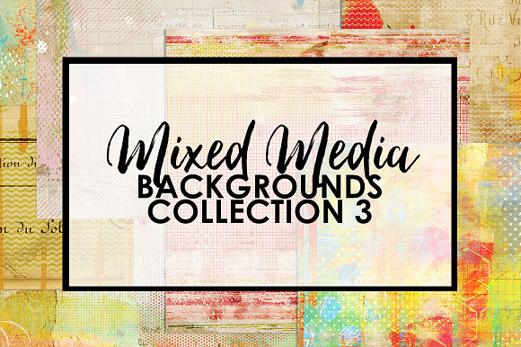 Mixed Media Backgrounds 3 in Textures - product preview 6