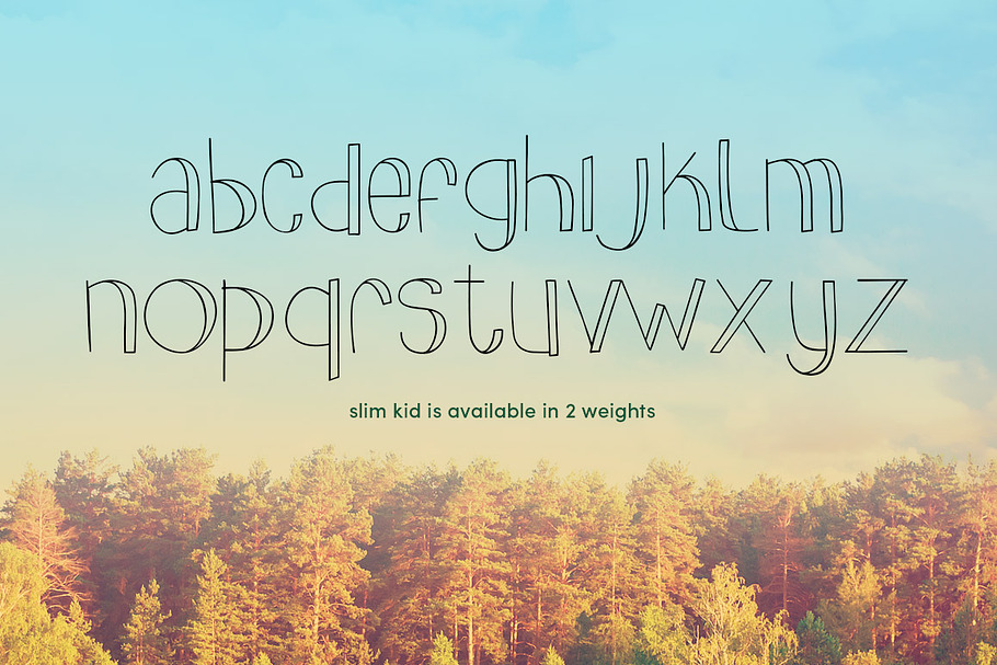 slim kid typeface in Fonts - product preview 8
