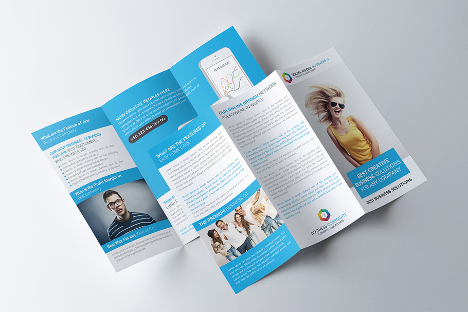 Creative Business Trifold Brochure in Brochure Templates - product preview 8