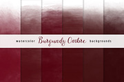 Burgundy Watercolor Backgrounds
