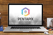 Letter P (Pentapix) Logo