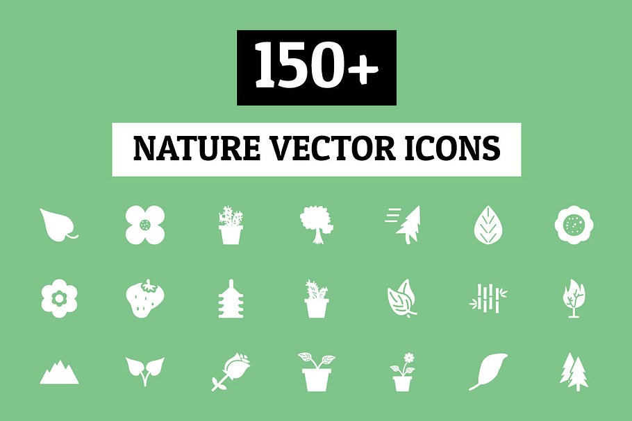 150+ Nature Vector Icons