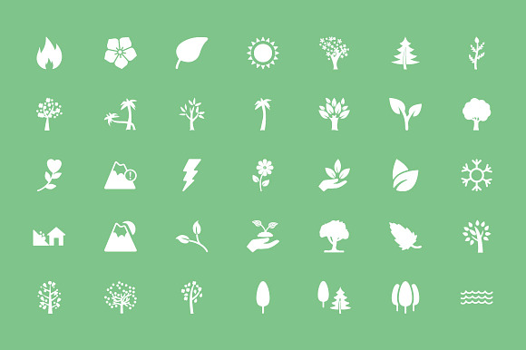 150+ Nature Vector Icons in Graphics - product preview 2
