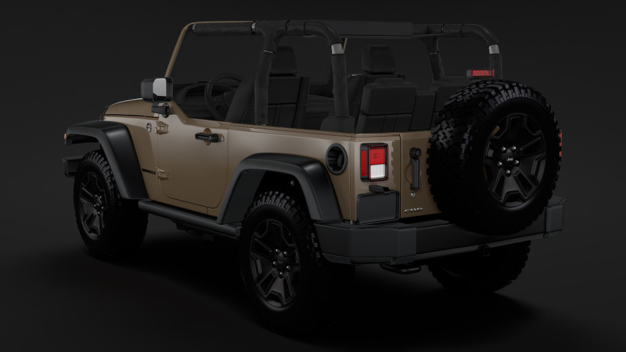 Jeep Wrangler Willys Wheeler JK 2017 in Vehicles - product preview 6