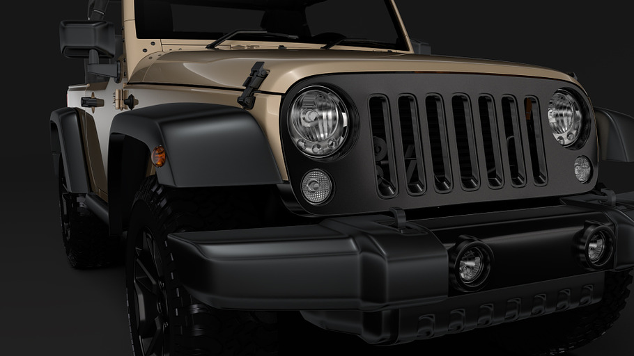 Jeep Wrangler Willys Wheeler JK 2017 in Vehicles - product preview 7