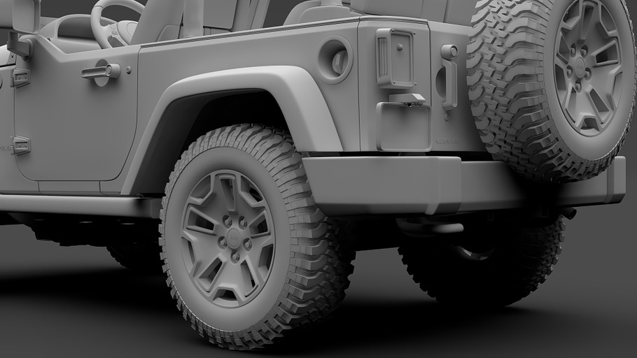 Jeep Wrangler Willys Wheeler JK 2017 in Vehicles - product preview 13