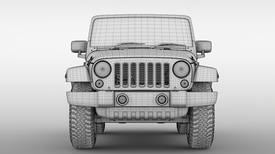 Jeep Wrangler Willys Wheeler JK 2017 in Vehicles - product preview 15