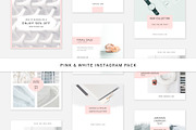 Pink & White Instagram Pack