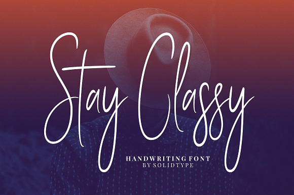 Stay Classy - Font Family in Script Fonts - product preview 13