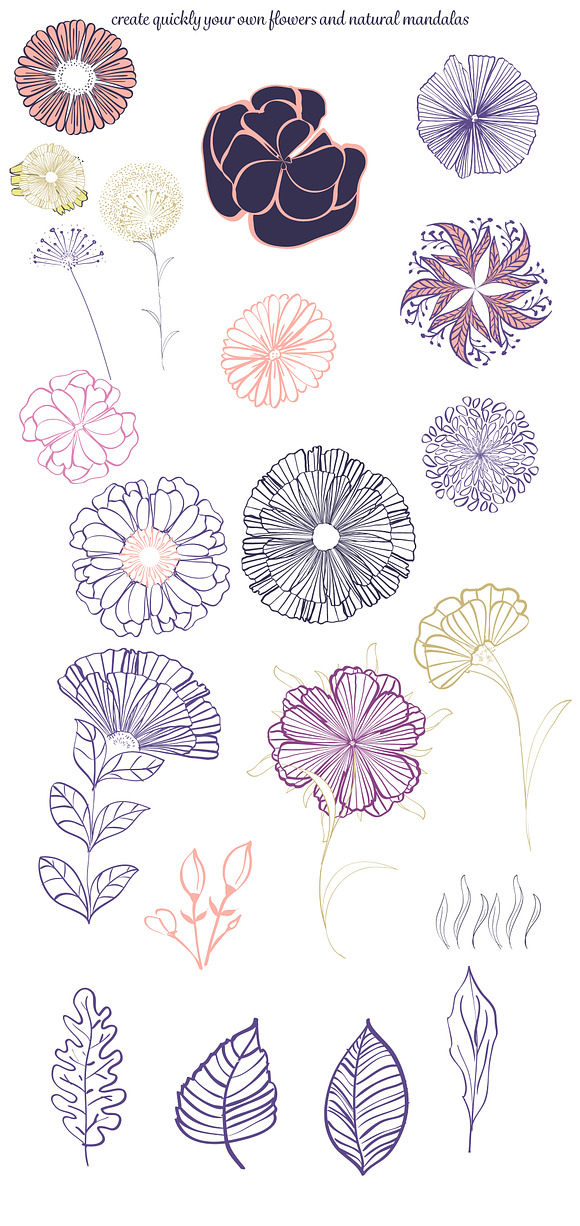 Spring collection - Pattern brushes in Photoshop Brushes - product preview 9