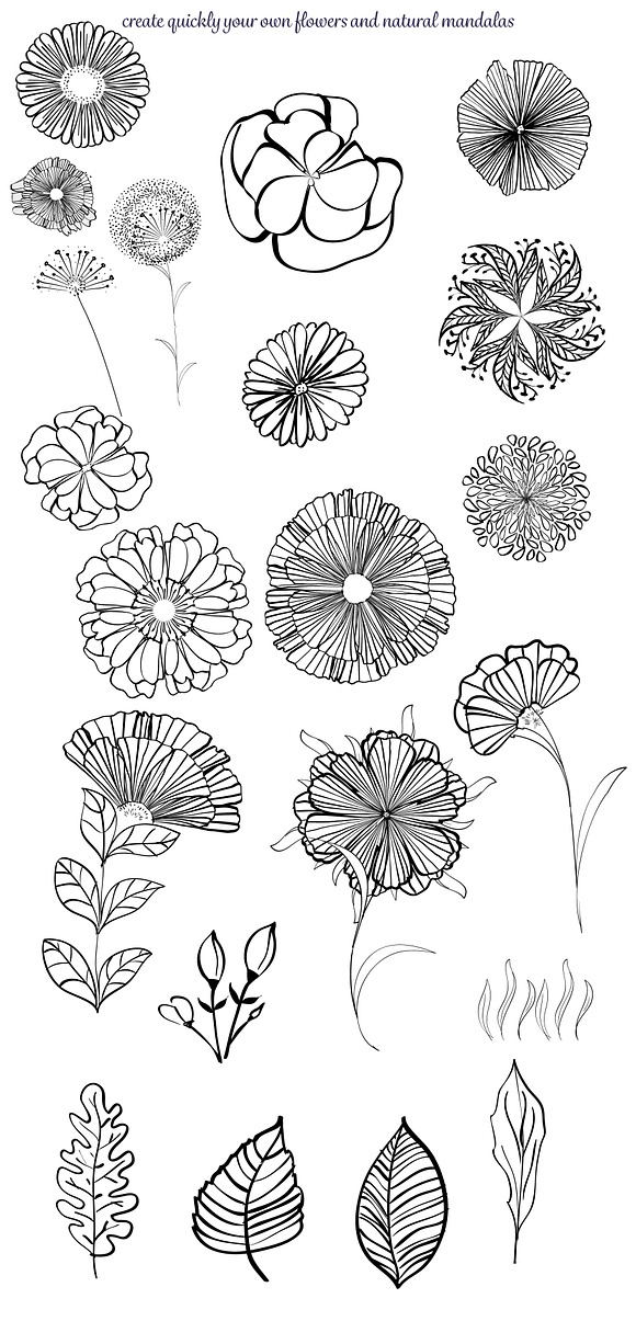 Spring collection - Pattern brushes in Photoshop Brushes - product preview 10