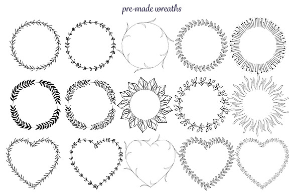 Spring collection - Pattern brushes in Photoshop Brushes - product preview 11