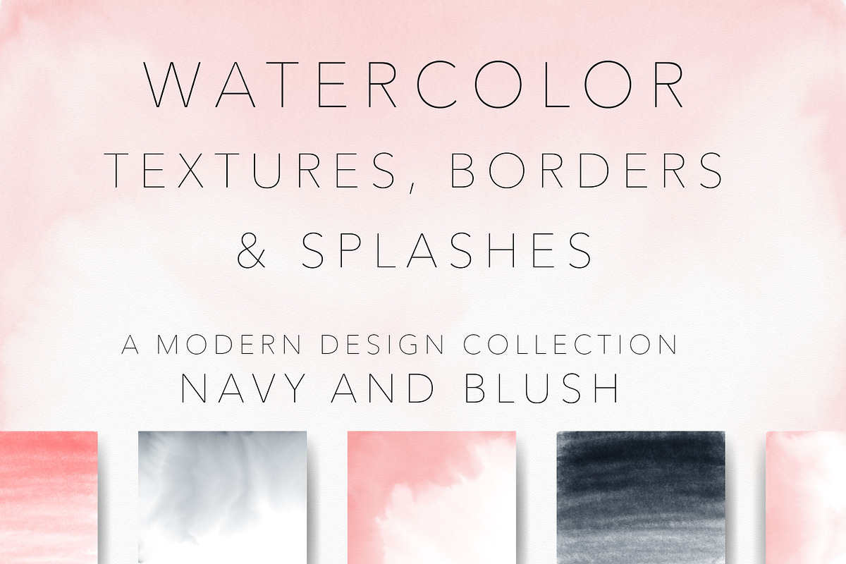 Watercolor Washes, Borders, Textures in Textures - product preview 8