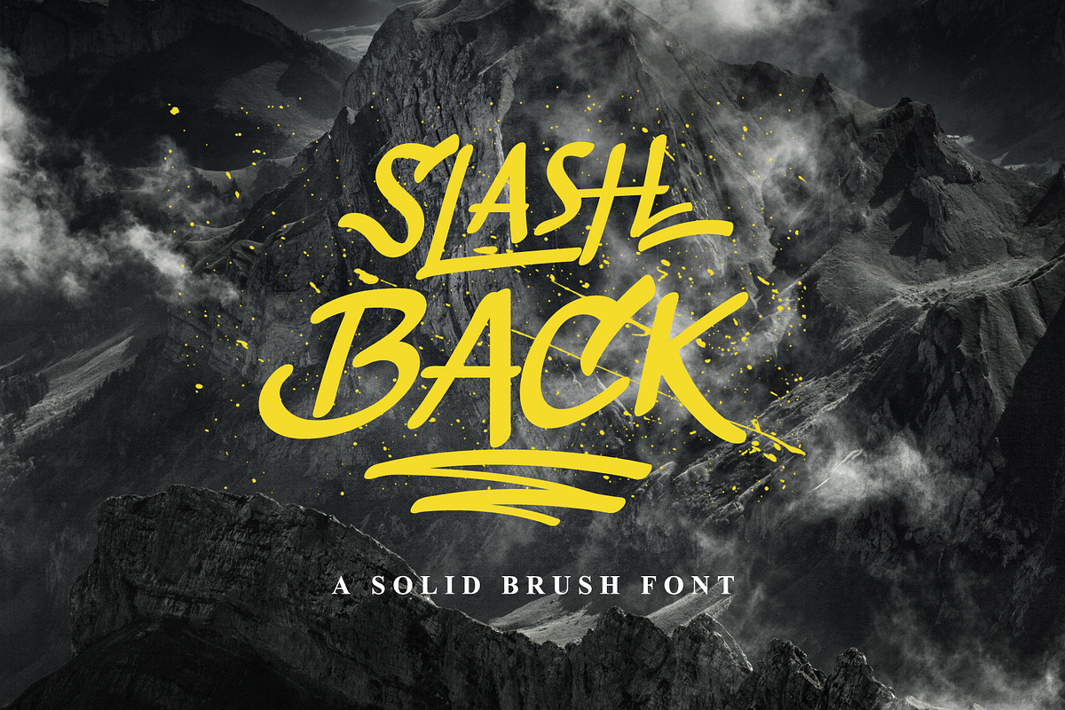 Slashback Typeface in Display Fonts - product preview 8