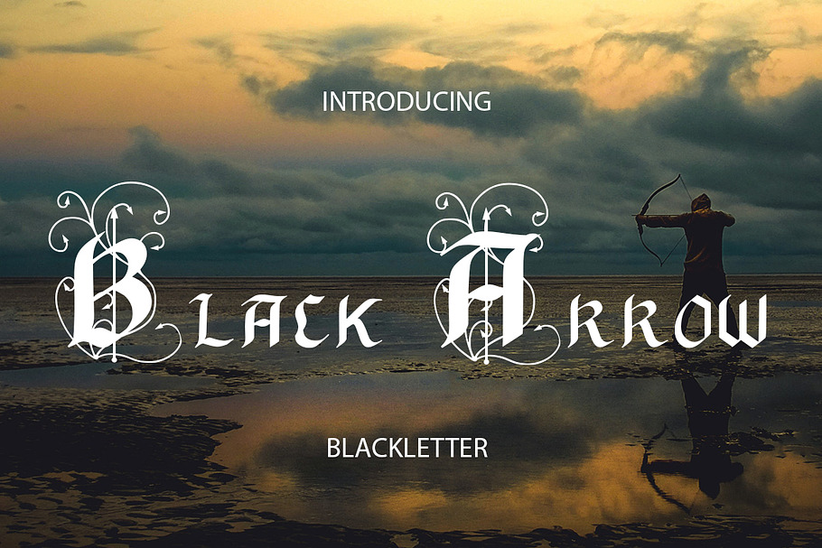 Black Arrow blackletter font in Blackletter Fonts - product preview 8