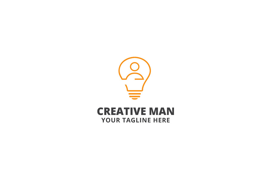 Creative Man Logo Template in Logo Templates - product preview 8