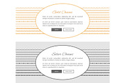 Gold and Silver Chains Samples Vector Illustration