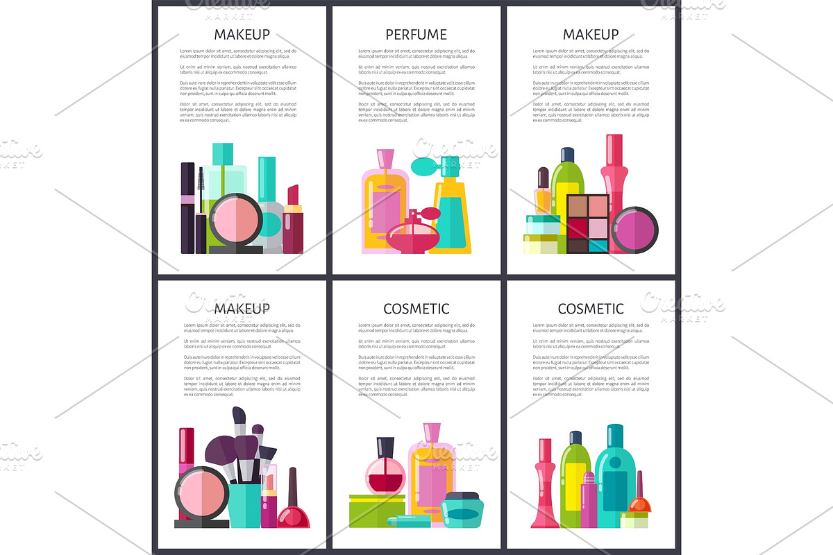 Make Up and Perfume Collection Vector Illustration in Objects - product preview 8