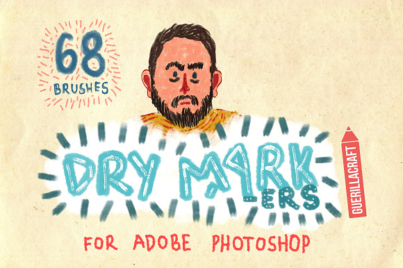 68 Dry Markers Photoshop Brushes in Photoshop Brushes - product preview 4