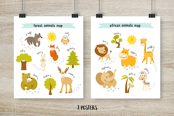 Cute Animals Vector Set in Illustrations - product preview 2