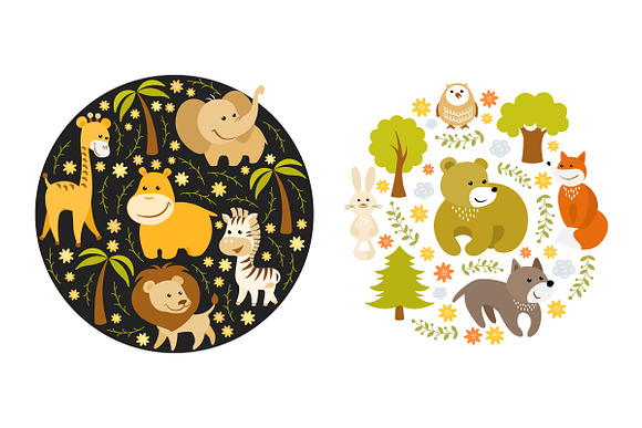 Cute Animals Vector Set in Illustrations - product preview 3