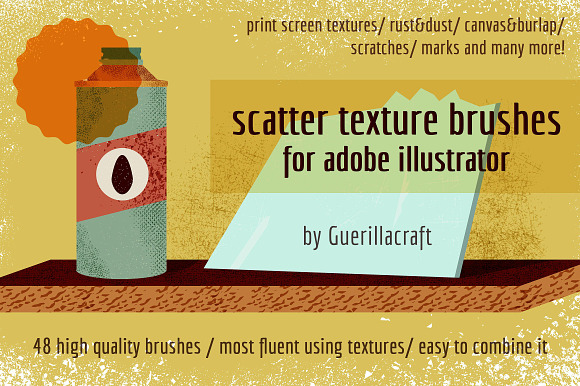 Scatter texture brushes for AI in Photoshop Brushes - product preview 4