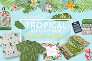 Tropical Design Backgrounds Bundle