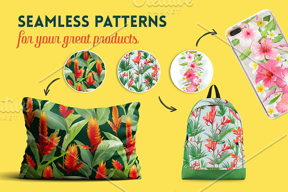 Tropical Design Backgrounds Bundle in Illustrations - product preview 3