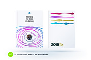 Set of design of brochure, abstract annual report, cover modern layout
