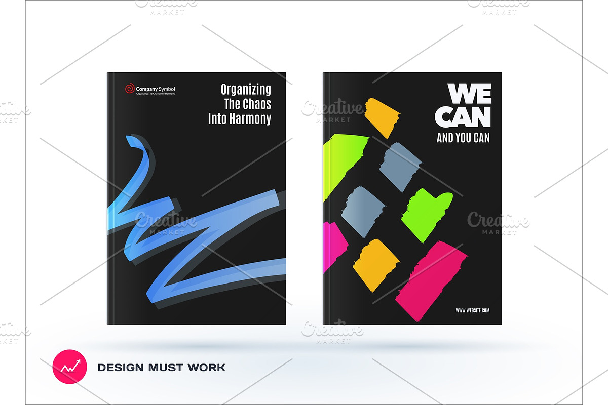 Set of design of brochure, abstract annual report, cover modern layout in Illustrations - product preview 8