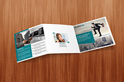 Square Tri fold business brochure