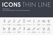 Оrthopedics  thinline icons