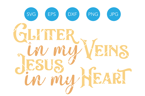Jesus in my Heart SVG Cut File