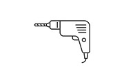 Drill outline icon