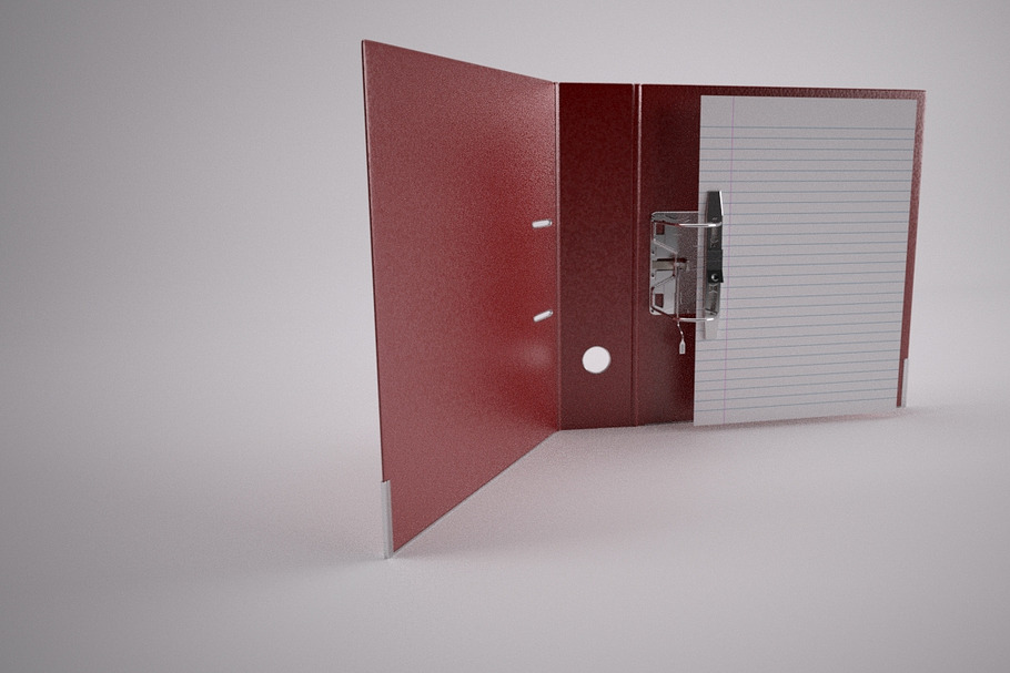 Lever Arch File [Rigged + Wired] in Objects - product preview 8