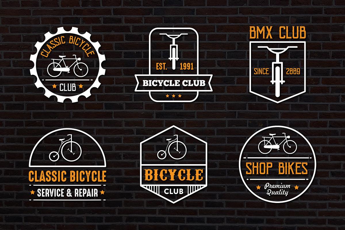 Bicycle Vintage logo & Badge in Logo Templates - product preview 8