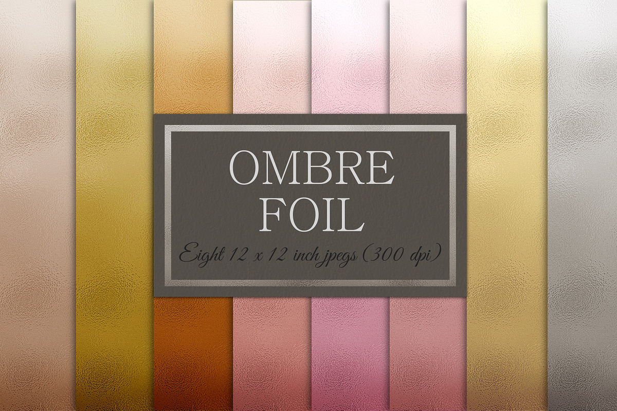 Ombre metallic foil in Textures - product preview 8