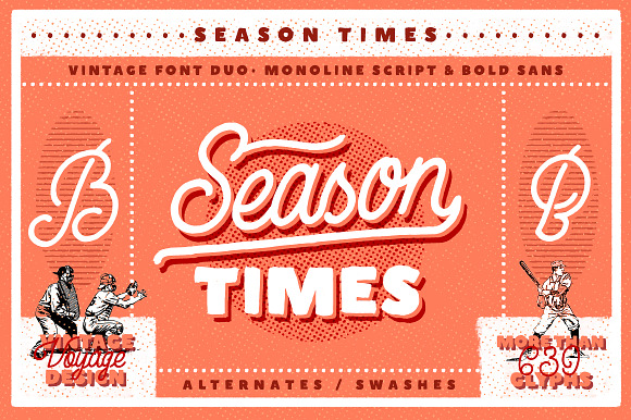 Season Times • Vintage Font Duo in Display Fonts - product preview 5