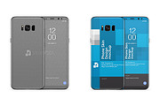 Galaxy S8-S8 Plus Mobile Skin PSD