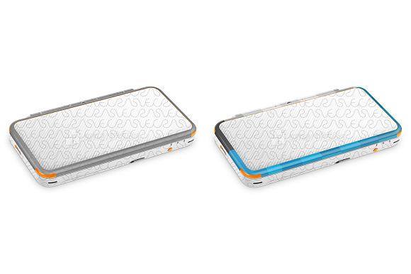 Nintendo 2DS XL 2017 Skin PSD Mockup in Product Mockups - product preview 4