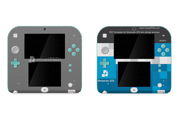 Nintendo 2DS Skin Decal Design  in Product Mockups - product preview 1