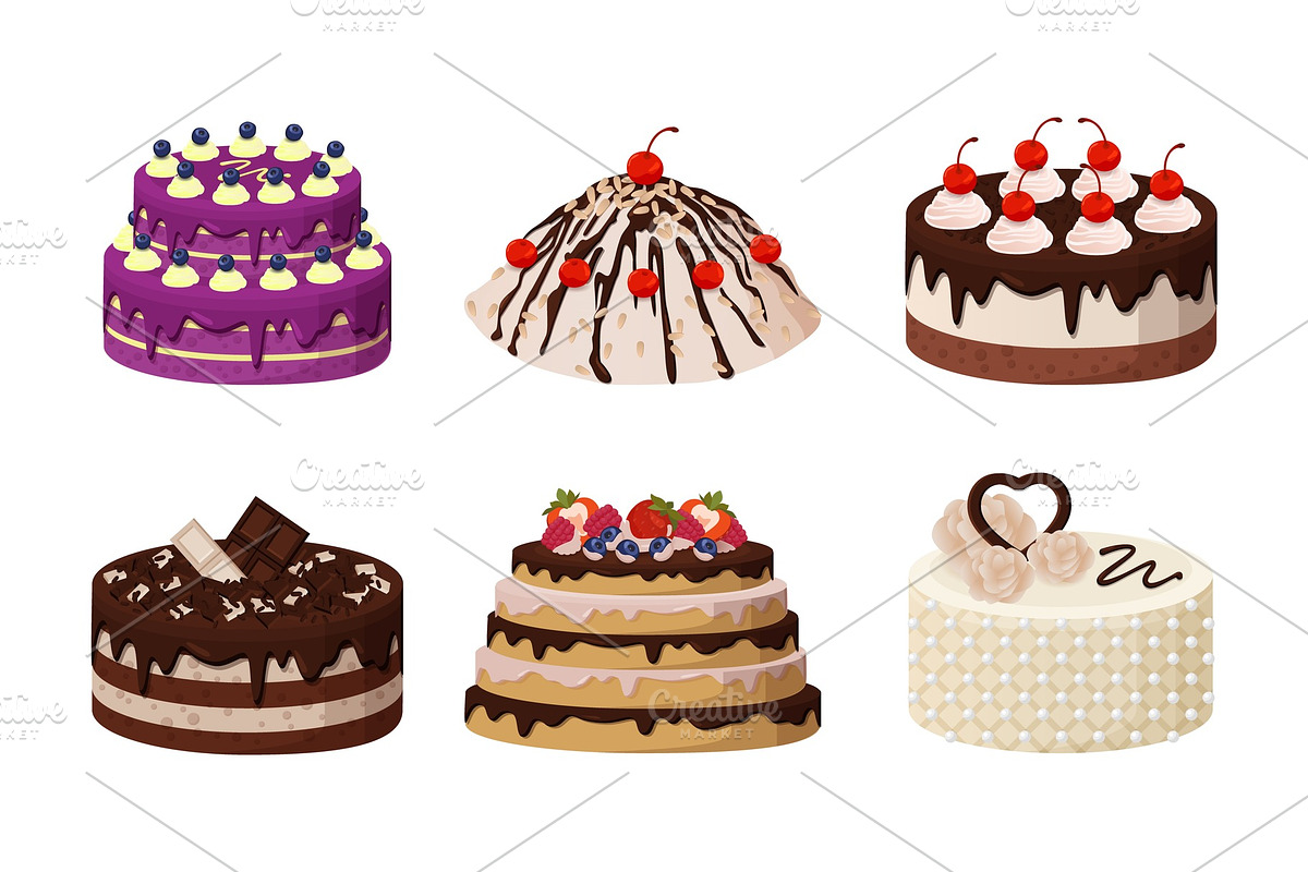 Sweet Bakery Collection Poster Vector Illustration in Illustrations - product preview 8