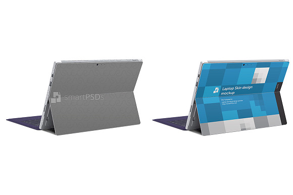 Surface Pro 3 Laptop Skin PSD Mockup in Product Mockups - product preview 2
