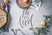 16 FOOD lettering posters!