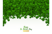 Patricks Day Border with Clover