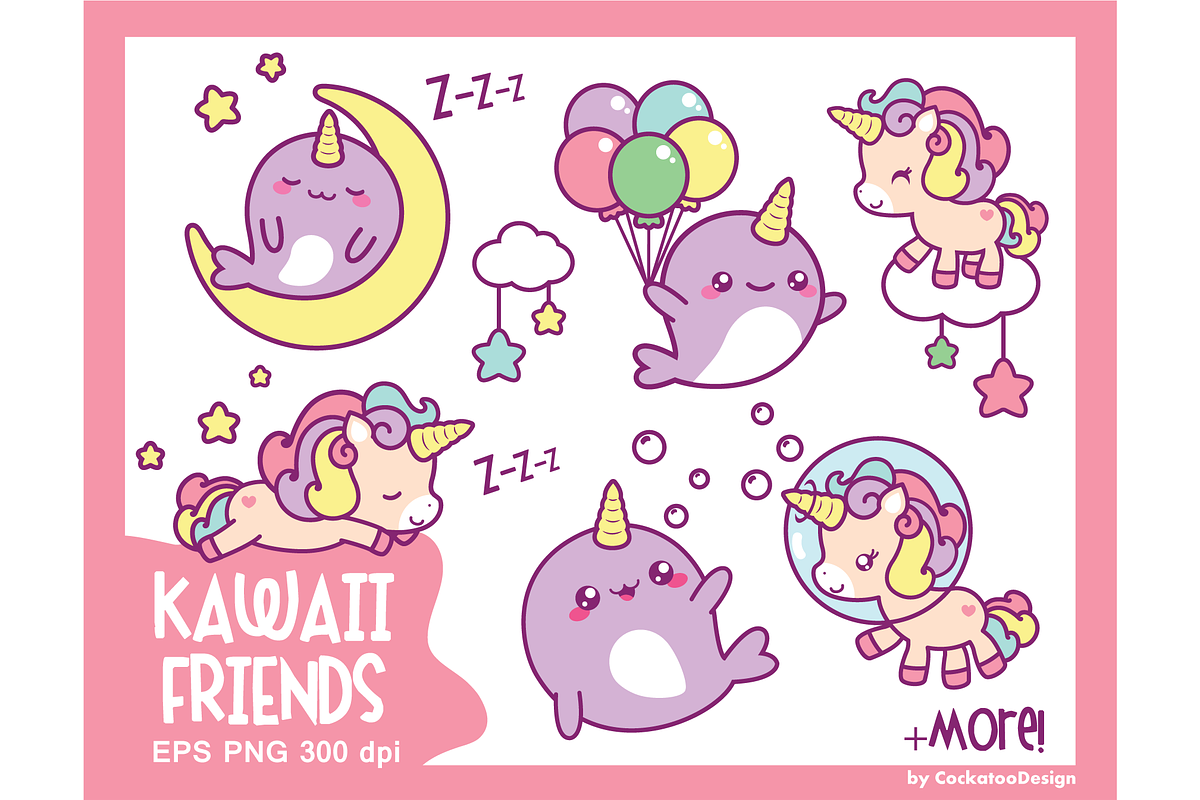 Kawaii best friends in Illustrations - product preview 8